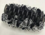 کلیپس مو سه گل روبان ساتن و حریر – ۱۱.۵ سانتی‌متری