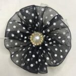 کش مو حریر ساده خالدار – قطر ۸ سانتی‌متری