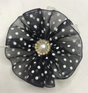 کش مو حریر ساده خالدار – قطر ۸ سانتی‌متری