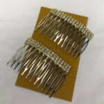 شانه مو با دیزاین نگین – جفتی – ۶ سانتی‌متری